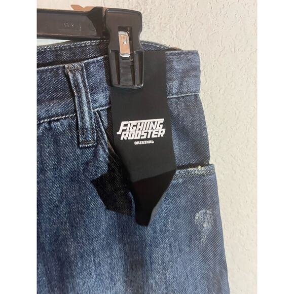 FIGHTING ROOSTER Denim Travel Shorts Mid Rise 9" Inseam Men's Size 30 Blue NWOT - Picture 8 of 12